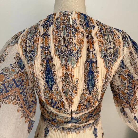 Zimmermann Printed Plissé-Organza Mini Dress - Picture 4 of 10